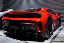 Load image into Gallery viewer, 2018-2020 Ferrari 488 Pista OEM Style Part Carbon Fiber Rear Bumper - Carbonado Aero