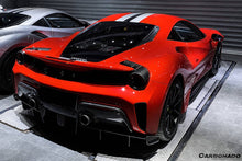 Load image into Gallery viewer, 2018-2020 Ferrari 488 Pista OEM Style Part Carbon Fiber Rear Bumper - Carbonado Aero