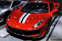 Load image into Gallery viewer, 2018-2020 Ferrari 488 Pista OEM Style Part Carbon Fiber Front Bumper - Carbonado Aero