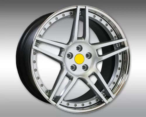 Novitec NF3 20x12.5 Silver Rear 3-Piece Wheel Ferrari 458 Italia / 458 Spider 2010-2015
