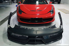 Load image into Gallery viewer, 2010-2015 Ferrari 458 Coupe Spyder SP Style Front Bumper - Carbonado Aero