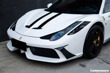Load image into Gallery viewer, 2010-2015 Ferrari 458 Coupe &amp; Spider speciale Style Front Bumper - Carbonado