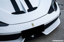 Load image into Gallery viewer, 2010-2015 Ferrari 458 Coupe &amp; Spider speciale Style Front Bumper - Carbonado