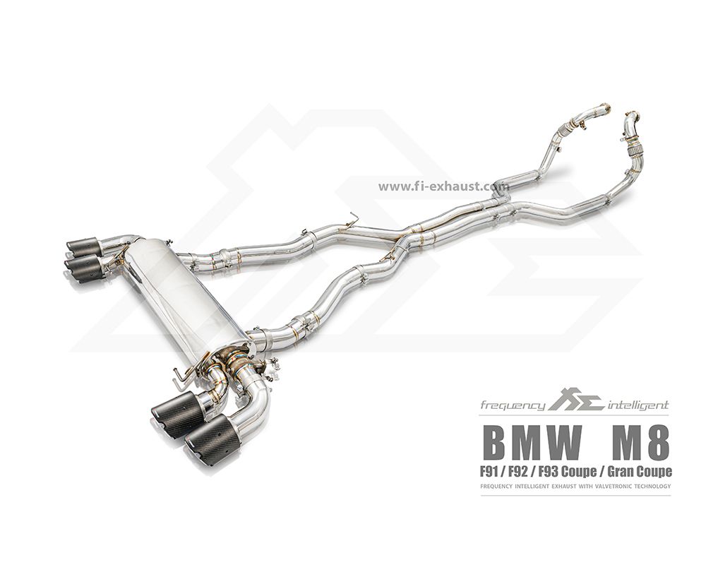 FI Exhaust Valvetronic Exhaust Quad Black Tips (Non-OPF) BMW F9X M8 2019+