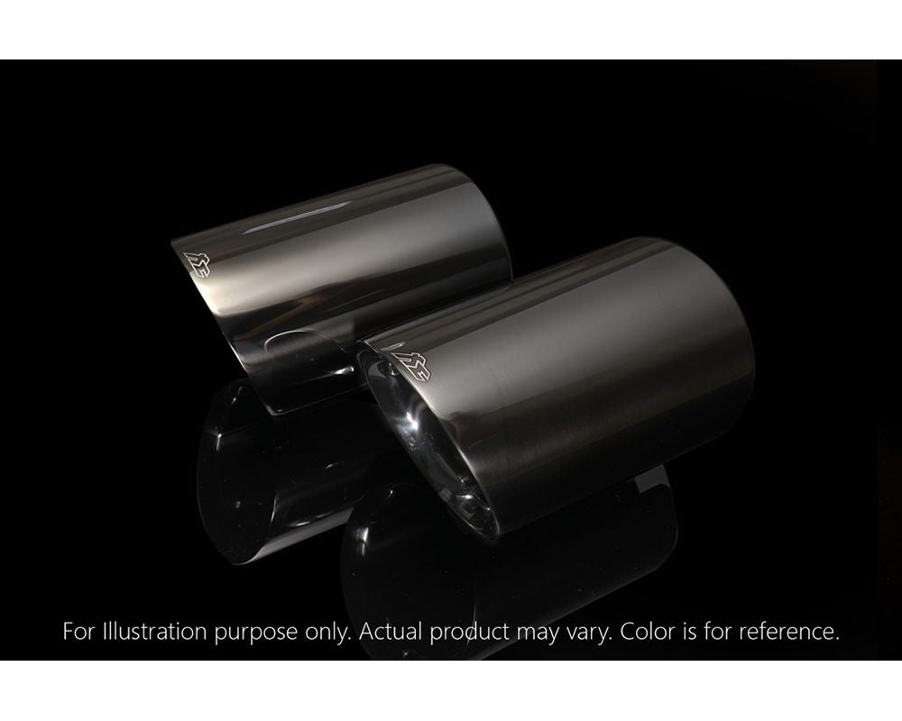 FI Exhaust Dual Tips in Diamond Black Ferrari F8 Tributo (OPF) 2019-2023