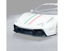 Load image into Gallery viewer, Vorsteiner VX Aero Glossy Carbon Fiber PP 1x1 Front Bumper w/Front Spoiler Ferrari 458 Italia 2010-2015