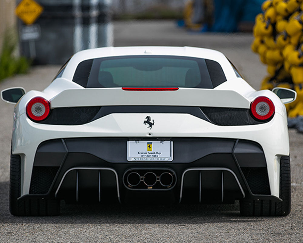 Vorsteiner 458-VX Aero Rear Bumper w/ Rear Diffuser Carbon Fiber PP PP 1X1 Glossy  Ferrari 458 Italia 2010-2015