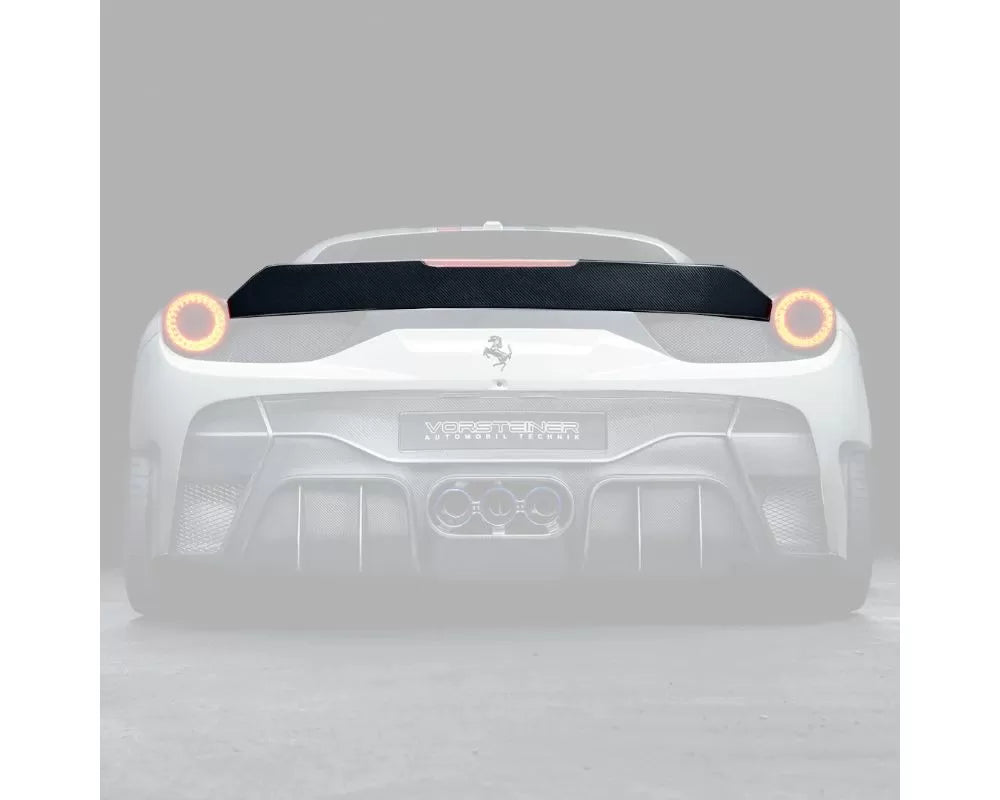 Vorsteiner VX Aero Glossy Carbon Fiber PP 1x1 Decklid Spoiler Ferrari 458 Italia 2010-2015