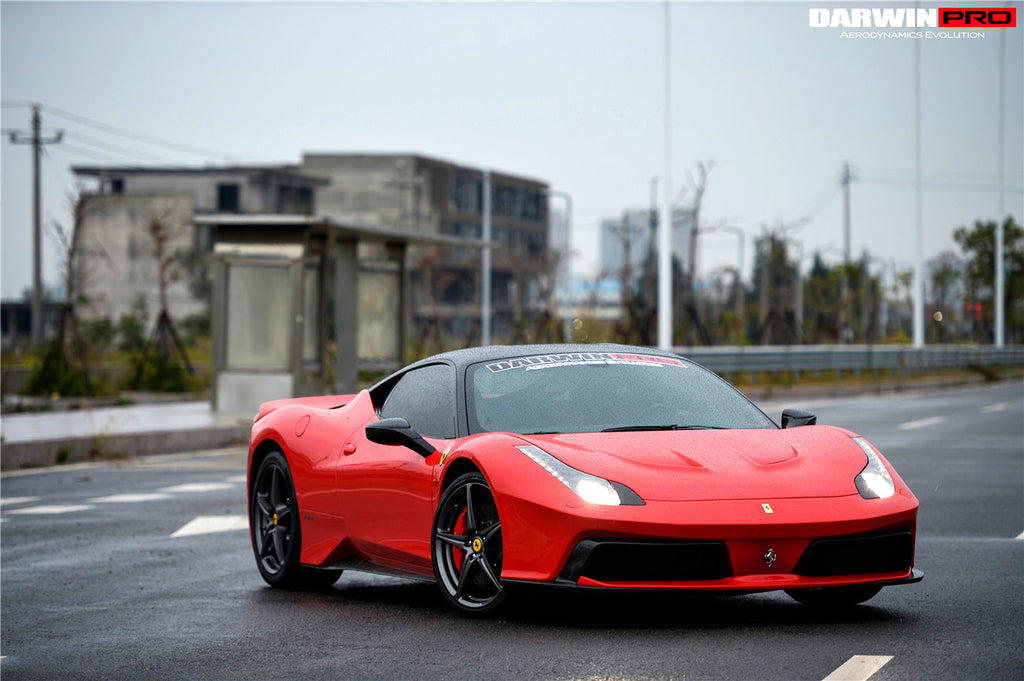 DarwinPRO 2010-2015 Ferrari 458 Coupe  Spider BKSS Style Carbon Fiber Hood and Partial Carbon Fiber Front bumper - DarwinPRO Aerodynamics