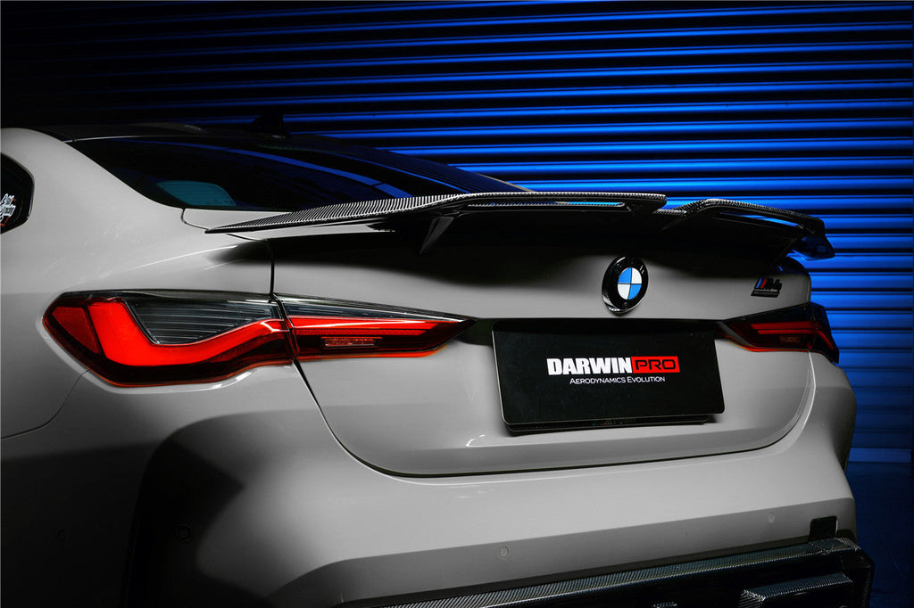 2021-UP BMW M4 G82/4 Series G22 BKSS Style Carbon Fiber Trunk Spoiler - DarwinPRO Aerodynamics