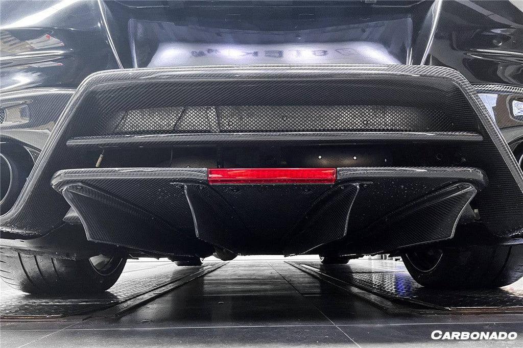 2008-2022 Nissan GTR R35 CBA/DBA/EBA TS Style Rear Bumper With Diffuser - Carbonado
