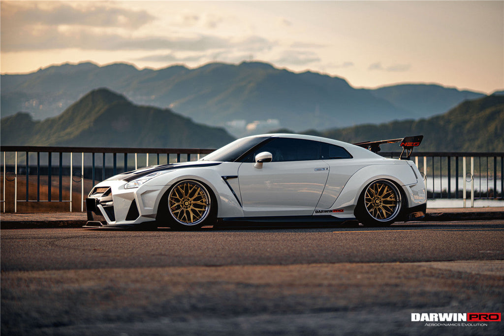 DarwinPRO 2008-2022 Nissan GTR R35 CBA & DBA & EBA BKSSII Style Partial Carbon Fiber Full Wide Body Kit