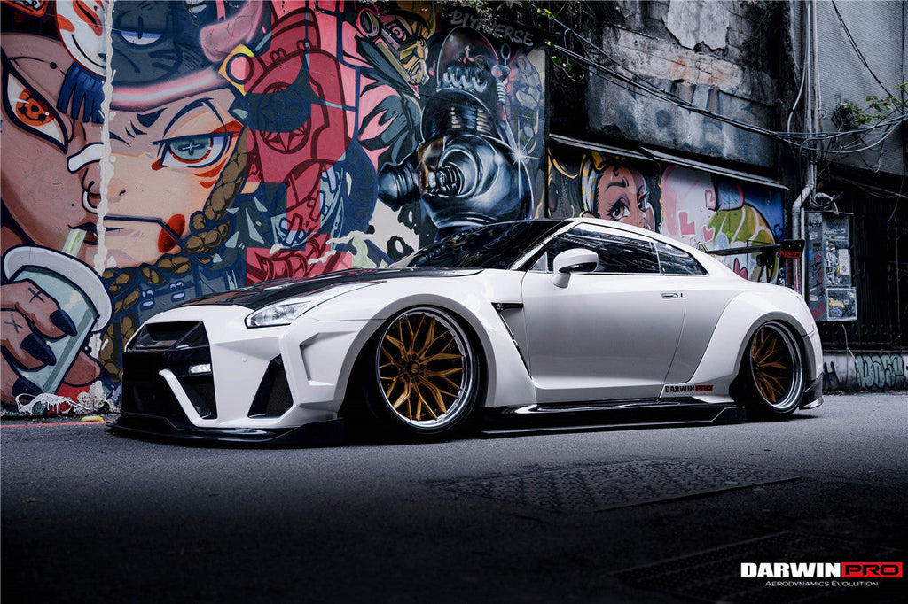 DarwinPRO 2008-2022 Nissan GTR R35 CBA & DBA & EBA BKSSII Style Partial Carbon Fiber Full Wide Body Kit
