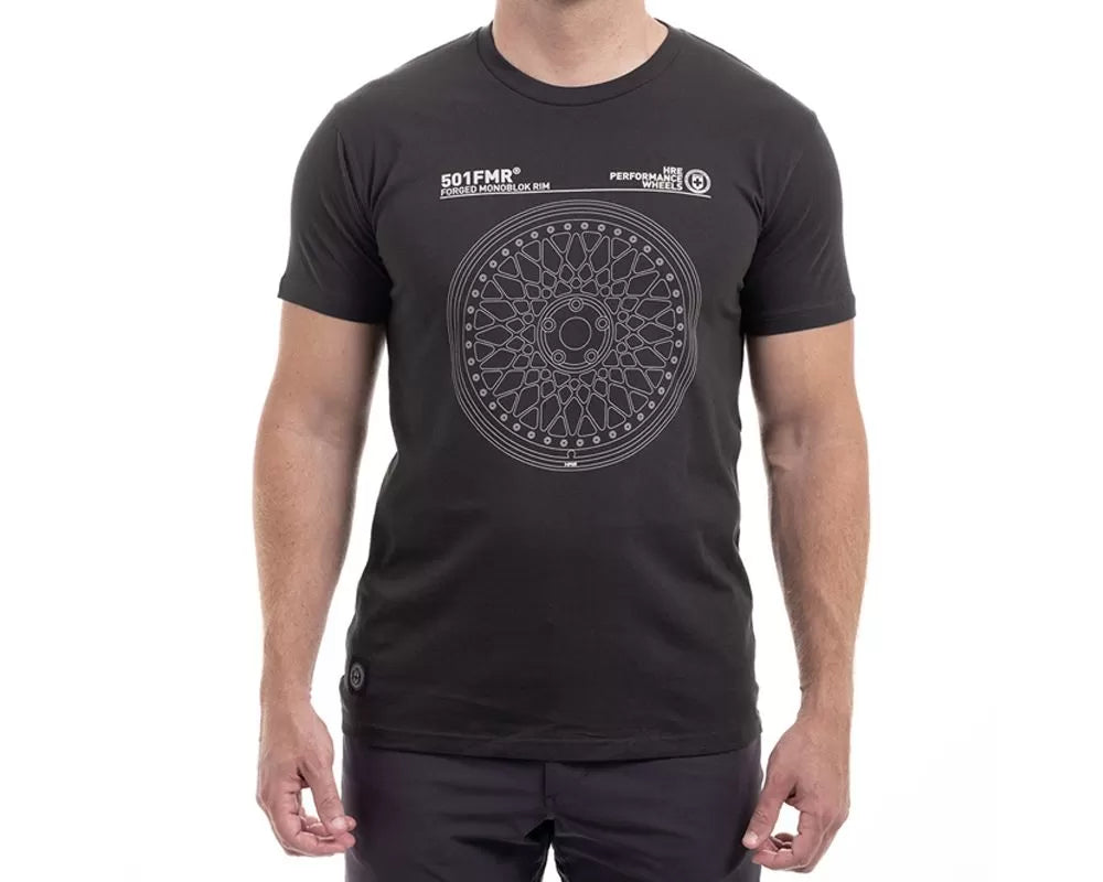 HRE Men's 501 Schematic Tee - Coal