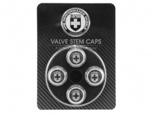 Load image into Gallery viewer, HRE Silver Carbon Valve Stem Caps