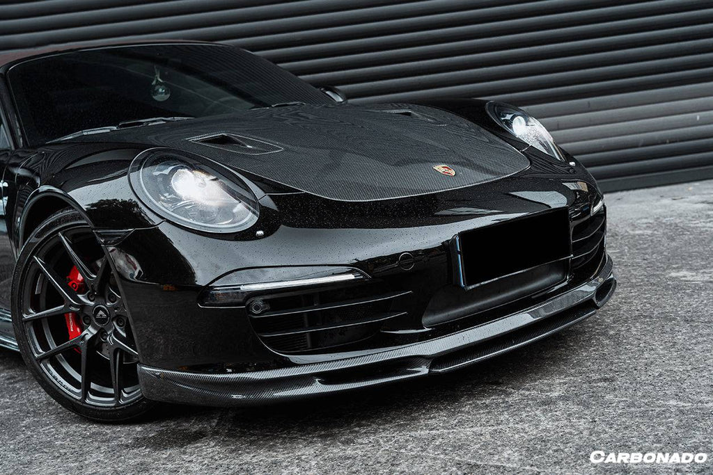 2012-2015 Porsche 991.1 Carrera/Targa S/4/4s GT2RS Style Carbon Fiber Hood - Carbonado