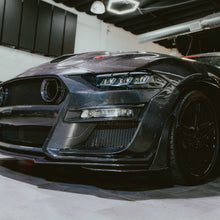 Load image into Gallery viewer, PRE-ORDER 2018-2023 Ford Mustang GT500/Mach1 Combo Double Sided Full Carbon Fiber Track Package Front Bumper Conversion