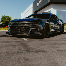 Load image into Gallery viewer, 2017-2025 Chevy Camaro ZL1 Black Panther 1PC Full Gloss Carbon Fiber Track Package Front Bumper Conversion