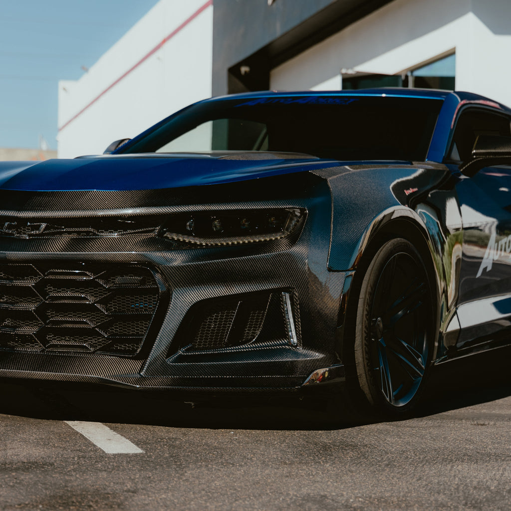 2017-2025 Chevy Camaro ZL1 OEM Gloss Carbon Fiber Fenders
