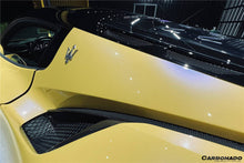 Load image into Gallery viewer, 2020-2024 Maserati MC20 NVT Style Dry Carbon Fiber Quarter Panel Side Vent Scoops - Carbonado Aero