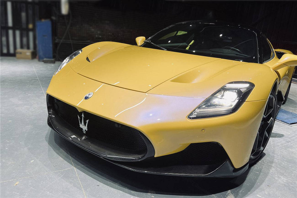 2020-2024 Maserati MC20 OEM Style DRY Carbon Fiber Front Lip - Carbonado