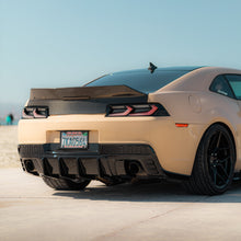 Load image into Gallery viewer, 2014-2015 Chevy Camaro Evo Style Shark Fins Rear Diffuser Quad/Single Tips