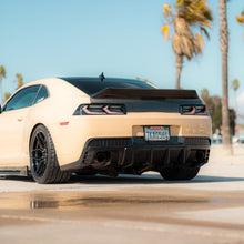 Load image into Gallery viewer, 2014-2015 Chevy Camaro Evo Style Shark Fins Rear Diffuser Quad/Single Tips