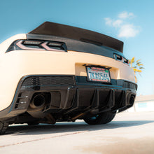 Load image into Gallery viewer, 2014-2015 Chevy Camaro Evo Style Shark Fins Rear Diffuser Quad/Single Tips