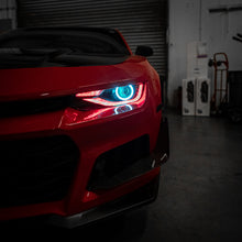 Load image into Gallery viewer, 2014-2015 Chevy Camaro 6th Gen Style Headlights Projector Custom RGBW Via Bluetooth Pair