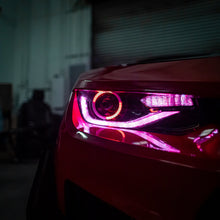 Load image into Gallery viewer, 2014-2015 Chevy Camaro 6th Gen Style Headlights Projector Custom RGBW Via Bluetooth Pair