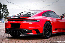 Load image into Gallery viewer, 2019-2023 Porsche 911 992 Carrera/Targa Sport Design Bumper WP Style Dry Carbon Fiber Rear Lip - Carbonado Aero