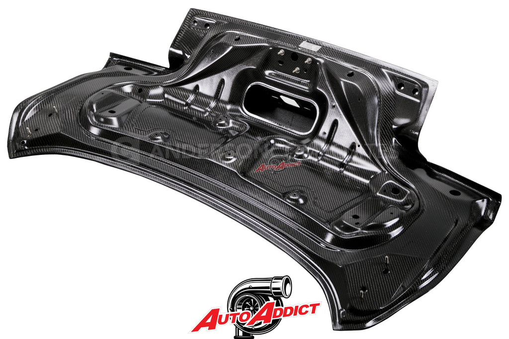 2015-2023 MUSTANG DOUBLE SIDED CARBON FIBER TYPE-ST DECKLID WITH INTEGRATED SPOILER