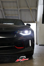 Load image into Gallery viewer, 2016-2018 Chevy Camaro OEM Replica Headlights – Amber Sequential LED, Built-in Low/High Beams