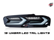 Load image into Gallery viewer, 2019-2025 CHEVY CAMARO UMBRA LED TAILLIGHTS GLOSS BLACK/SMOKE LENS