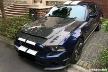 Load image into Gallery viewer, 2010-2014 Ford Mustang GT500 Black Momba BC1 Style Hood - Carbonado