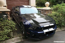 Load image into Gallery viewer, 2010-2014 Ford Mustang GT500 Black Momba BC1 Style Hood - Carbonado