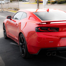 Load image into Gallery viewer, 2016-2018 CHEVY CAMARO VELOX LED TAILLIGHTS GLOSS BLACK/RED LENS