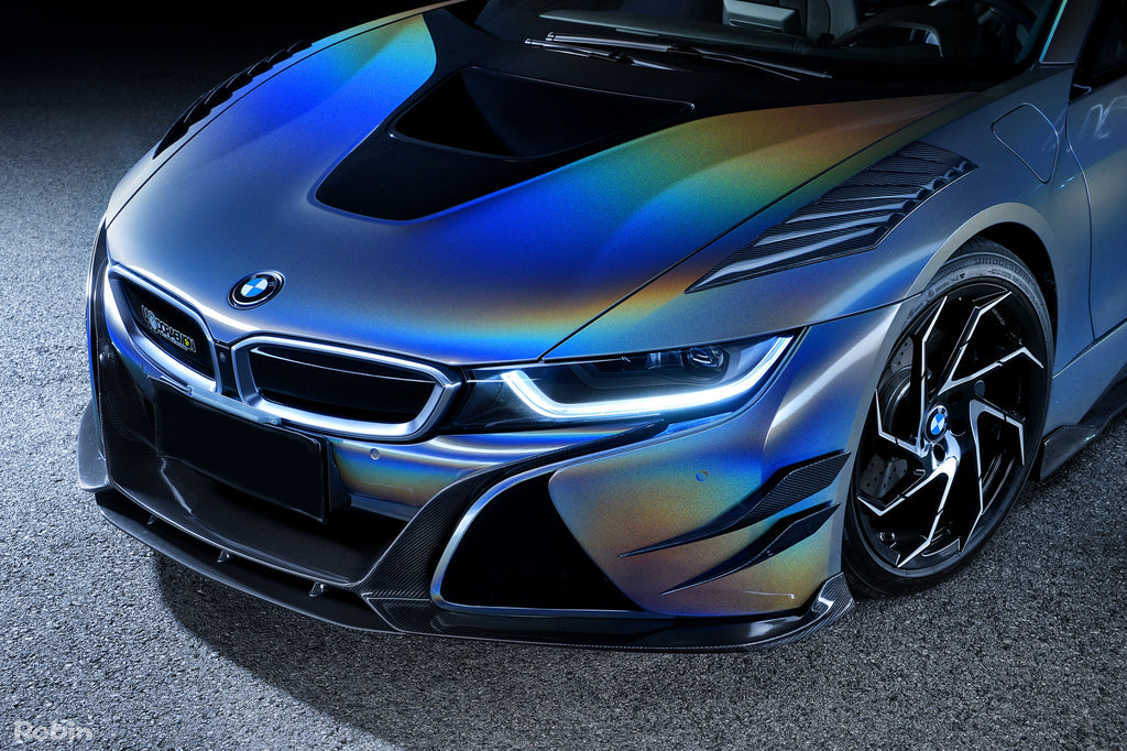 2014-2018 BMW i8 BZK Carbon Fiber Front Canards - DarwinPRO Aerodynamics