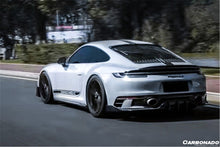 Load image into Gallery viewer, 2019-2023 Porsche 911 992 Carrera/Targa Sport Design Bumper WP Style Dry Carbon Fiber Rear Lip - Carbonado Aero