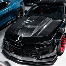 Load image into Gallery viewer, 2010-2015 Chevy Camaro Type-ZR Carbon Fiber Double Sided Hood