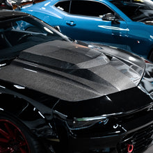 Load image into Gallery viewer, 2010-2015 Chevy Camaro Type-ZR Carbon Fiber Double Sided Hood