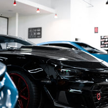 Load image into Gallery viewer, 2010-2015 Chevy Camaro Type-ZR Carbon Fiber Double Sided Hood