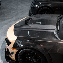 Load image into Gallery viewer, 2010-2015 Chevy Camaro Type-ZR Carbon Fiber Double Sided Hood