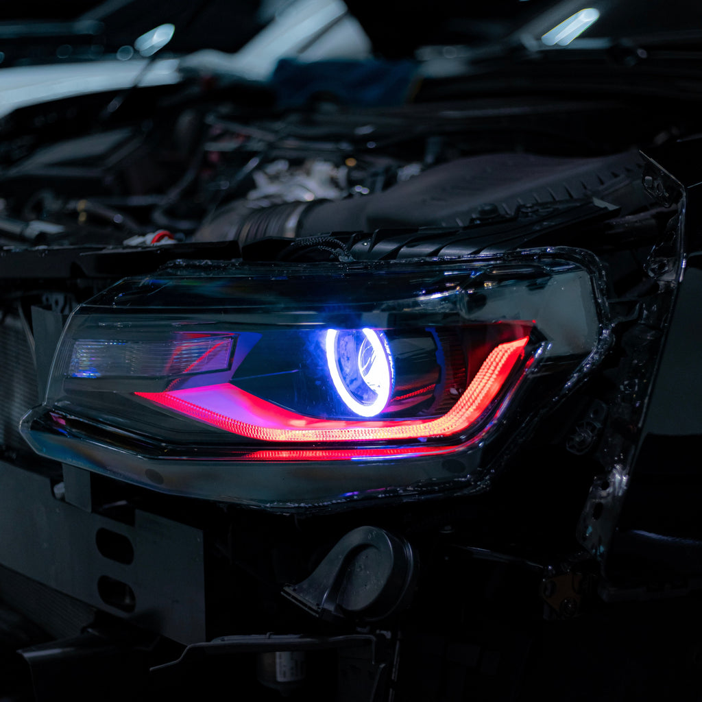 2016-2018 Chevy Camaro RGB OEM Replica Projector Headlights – Custom RGBW Bluetooth Control