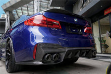 Load image into Gallery viewer, 2018-2023 BMW F90 M5 D3 Style Carbon Fiber Rear Lip w/ Caps - Carbonado Aero