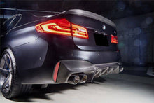 Load image into Gallery viewer, 2018-2023 BMW F90 M5 D3 Style Carbon Fiber Rear Lip w/ Caps - Carbonado