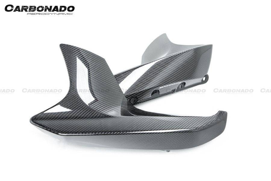 2018-2020 BMW F90 M5 And Competition MP Style Carbon Fiber Front Splitters (NOT LCI) - Carbonado Aero