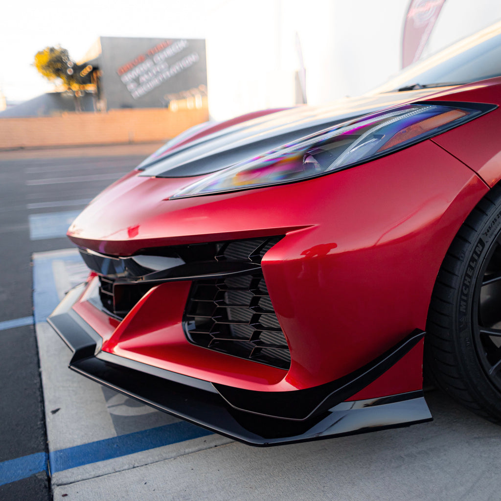 2020-2024 Corvette C8 Stingray Z06 Track Package 15pcs Full Conversion Front Bumper Body Kit