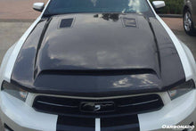 Load image into Gallery viewer, 2005-2009 Ford Mustang GT &amp; V6 Black Momba BC1 Style Hood - Carbonado