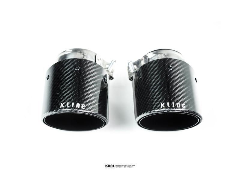 Kline Innovation Carbon Fiber Tips Porsche 991.2 Carrera 3.0 Turbo
